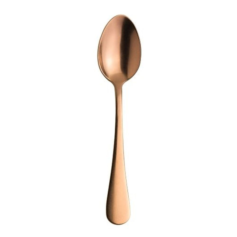 Varick Fulton Vintage Copper 18/0 Stainless Steel 8 Inch Oval Bowl Soup/dessert Spoon, 12 Count
