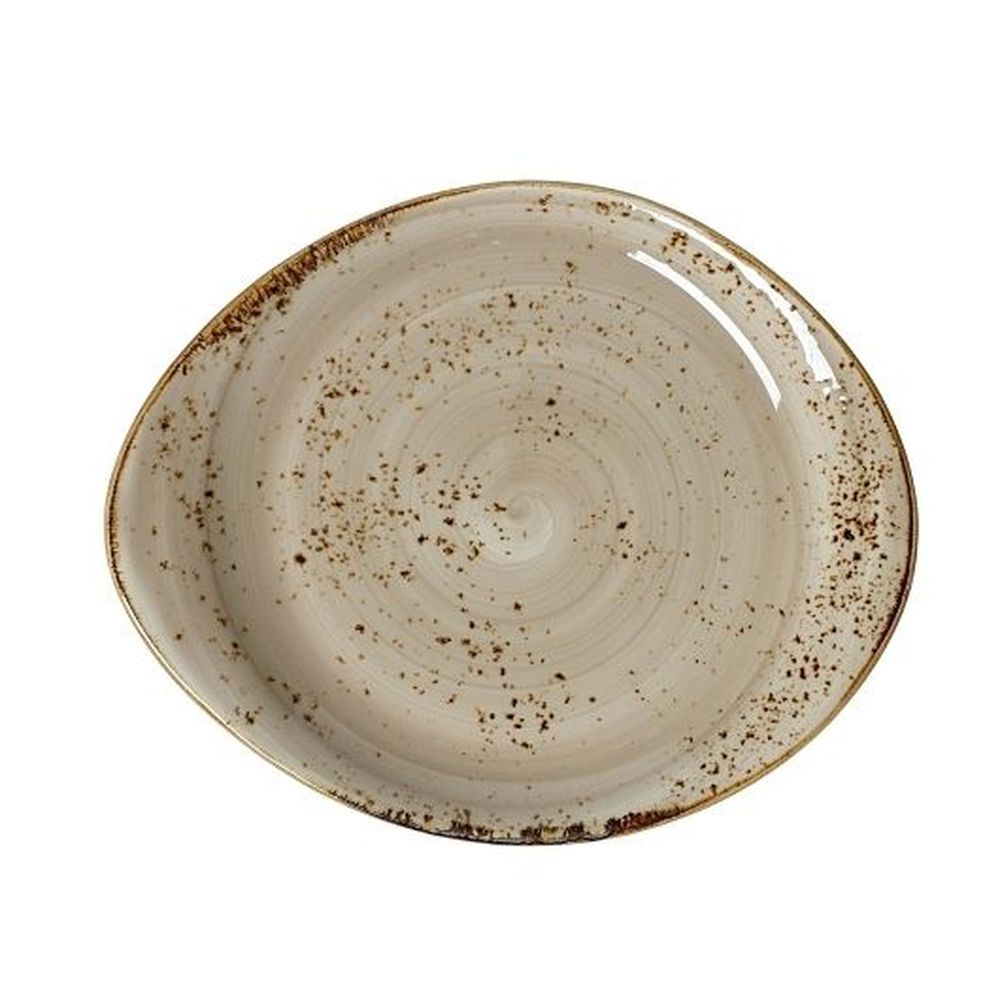 Steelite Craft Porcini Alumina Vitrified 10 X 8 1/8 Inch Free Style Plate, 12 Count