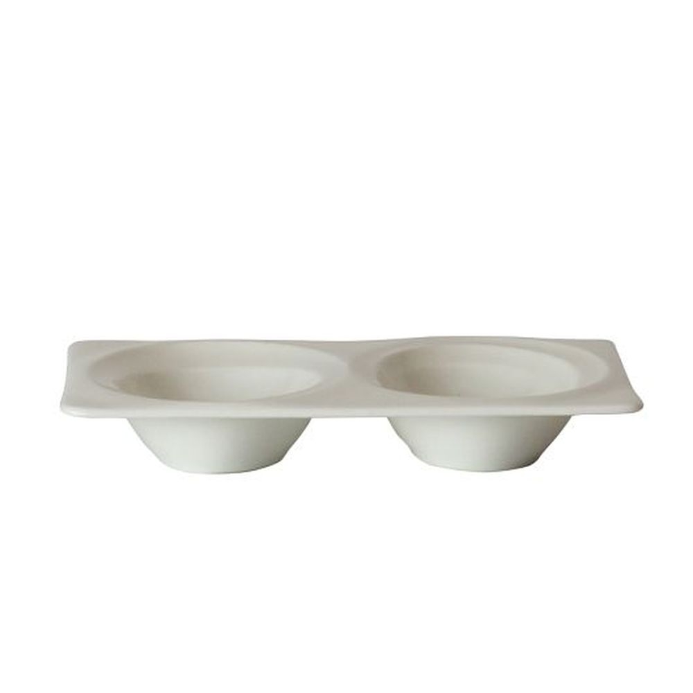 5 inch Tyfoon Sauce Dish with 2 Divisions, 36 count