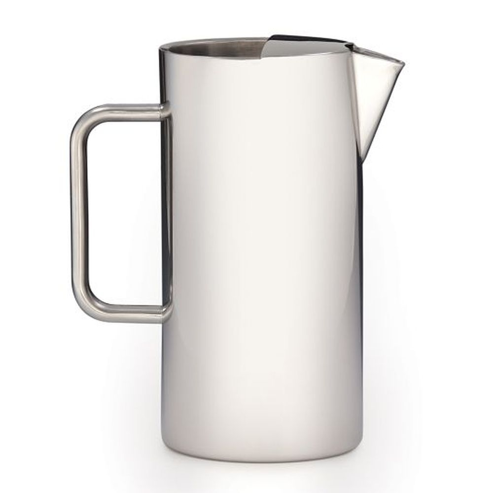 18/10 Stainless Steel Water Pitcher with Ice Guard, 64 Ounce Capacity