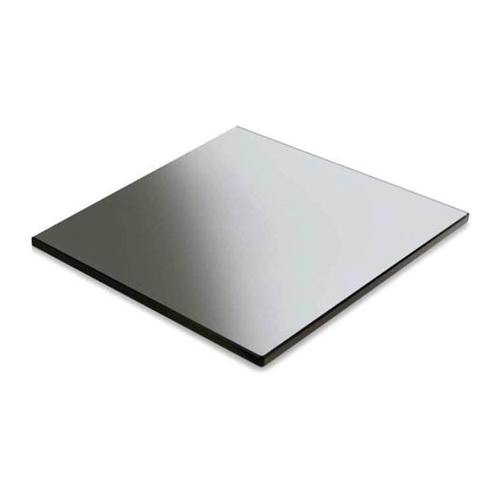 Fusion Buffet Black Glass Square Tile, 6.0 x 6.0 inch