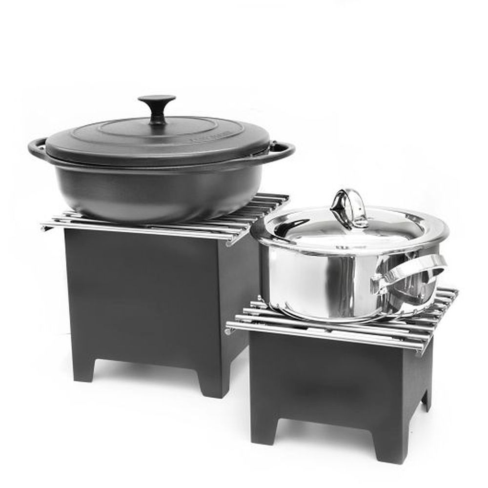 Dw Haber Black Teflon Mini Riser With Grill, 9.0 X 9.0 X 9.0 Inch