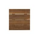 Fusion Natural Teak Wood Slatted Square Tile, 6.0 x 6.0 inch