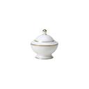 Bone China 9.0 Ounce Burnished Gold Covered Sugar