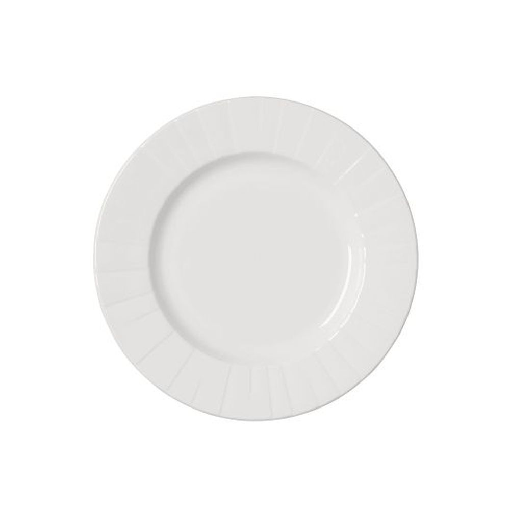 Steelite Alina Alumina Vitrified 8 Inch Mid Rim Plate, 24 Count