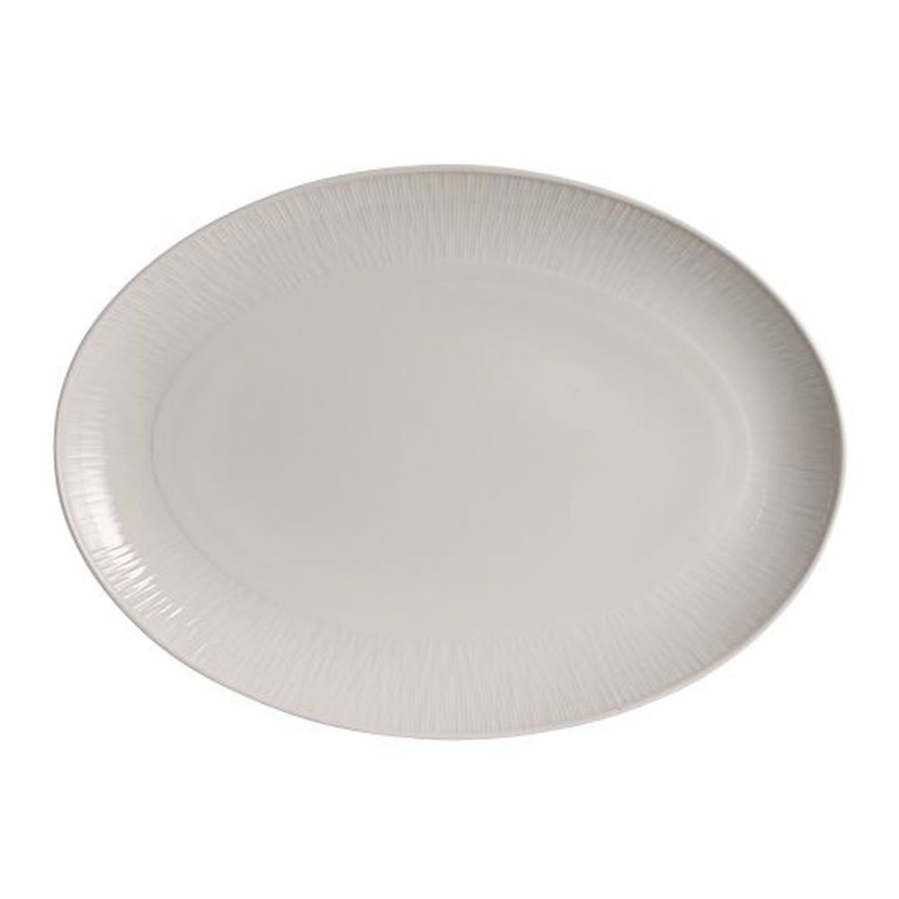 Folio Lucia Bone China 9.0 Inch Oval Coupe Platter, 24 Count