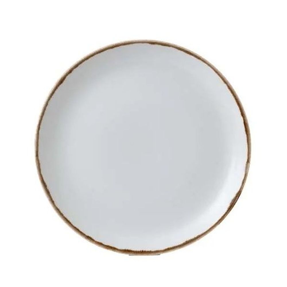 Harvest Natural Vitrified Ceramic Coupe Plate