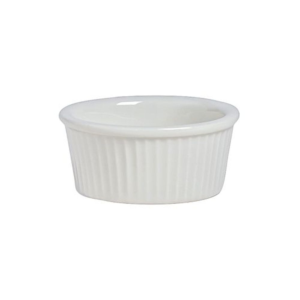American Basics Alumina Vitrified 4 Ounce Fluted Ramekin, 12 count