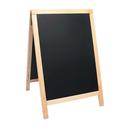 American Metalcraft Plain Rubber Wood Medium Sandwich Board, 21 1/2 x 2 1/4 x 33 1/2 inch.