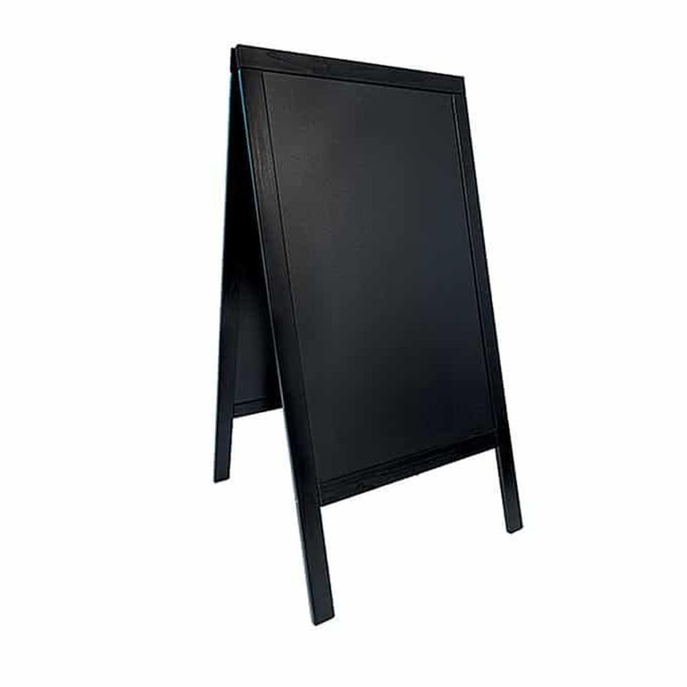 American Metalcraft Pine Black Value Sandwich Board, 27 1/4 x 4 x 49 1/4 inch.