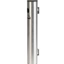 American Metalcraft Brushed Stainless Steel Wall Mounted Smoker Pole, 2 1/2 inch Dia x 22 inch Height