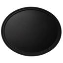 Camtread Oval Plastic Serving Tray, Black, 22 x 26.88 inch -- 6 per case