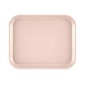 Cambro Light Peach Rectangular Low Profile Rim Camtray, 8 x 9 7/8 inch -- 12 per case.