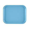 Cambro Robin Egg Blue Rectangular Low Profile Rim Camtray, 8 x 9 7/8 inch -- 12 per case.