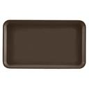 Cambro Brazil Brown Rectangular Camtray, 8 3/4 x 15 inch -- 12 per case.