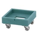 Camdolly Plastic Milk Crate Dolly, Slate Blue, 16 1/8 x 16 1/8 x 8 3/8 inch.