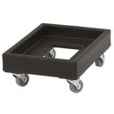 Camdolly Plastic Milk Crate Dolly, Black, 16 3/8 x 21 13/16 x 8 inch.