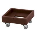 Camdolly Plastic Milk Crate Dolly, Dark Brown, 21 15/16 x 30 1/4 x 8 inch.