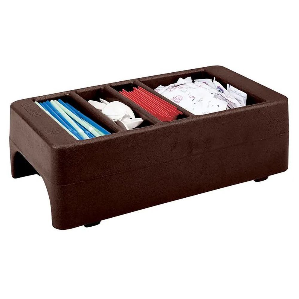 Cambro Dark Brown Condiment Holder For 2.5 And 3.75 Gallon Camtainer And Ultra Camtainer, 8 3?4 X 16 1?2 X 5 Inch