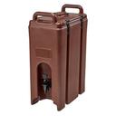 Cambro Camtainers Dark Brown Insulated Beverage Server, 1 1/2 Gallon Capacity.