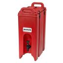 Cambro Camtainers Hot Red Insulated Beverage Server, 11 3/4 Gallon Capacity.