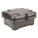 Cambro Dark Brown Camcarrier 240MPC Insulated Food Server, 16 1/2 x 7 1/2 x 13 7/8 inch.