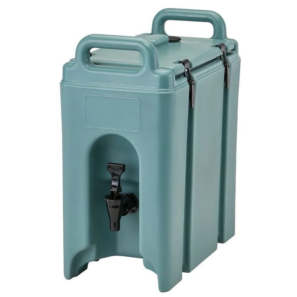 Cambro Camtainers Slate Blue 2.5 Gallon Insulated Beverage Dispenser, 9 1/4 X 17 X 18 3/8 Inch