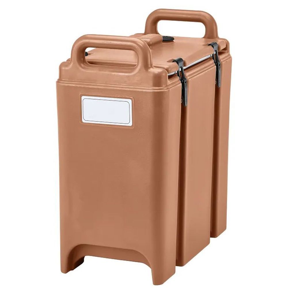Cambro Camtainers Coffee Beige Insulated Soup Server Without Spigot, 3 3/8 Gallon Capacity