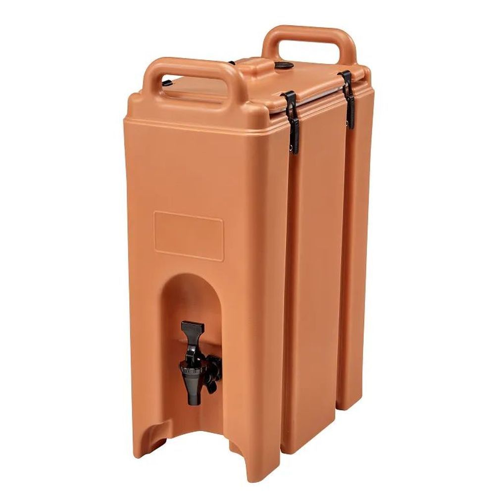 Cambro Camtainers Coffee Beige Plastic Insulated Beverage Server, 4 3/4 Gallon Capacity
