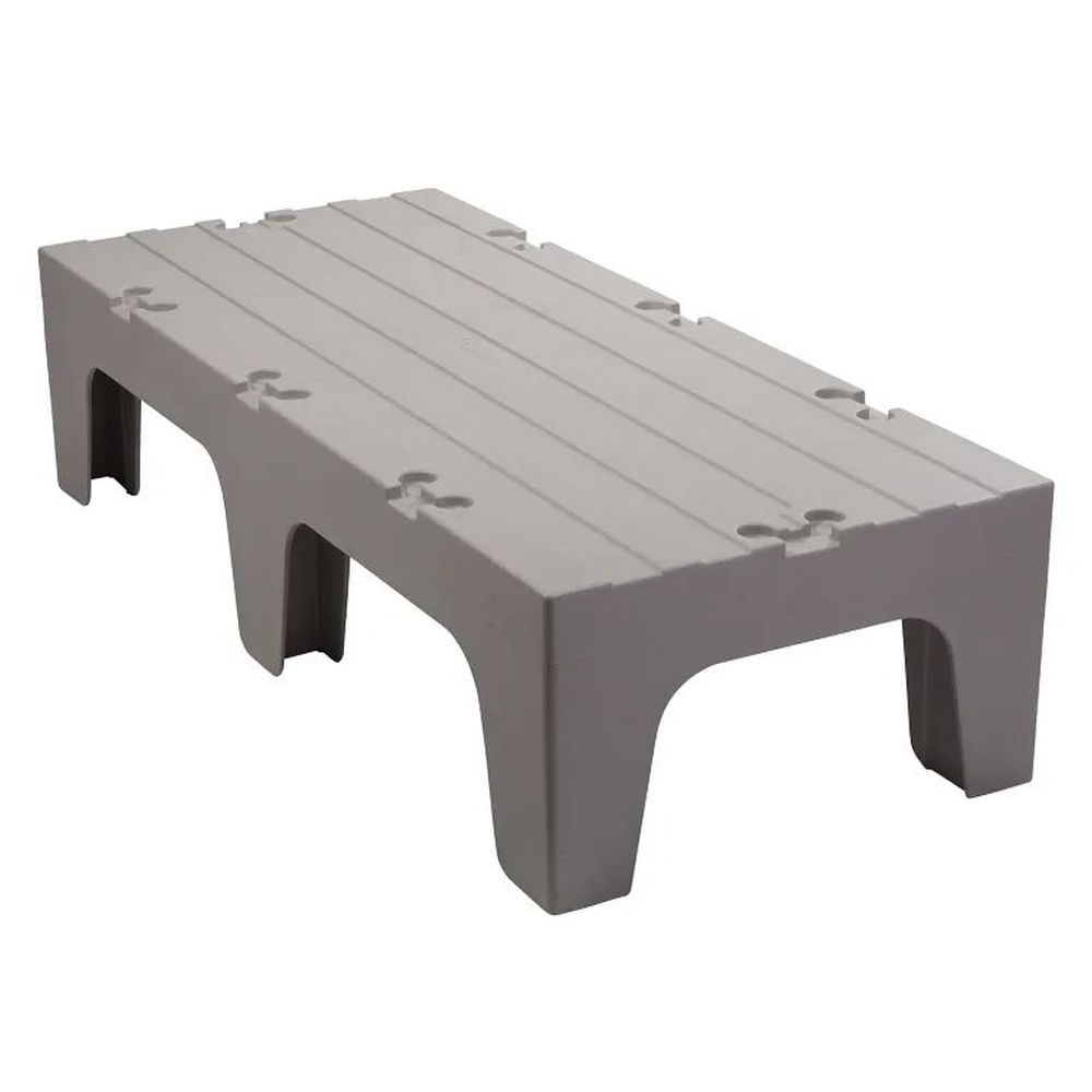 Cambro S Series Speckled Gray Solid Top Dunnage Rack, 12 X 21 X 48 Inch