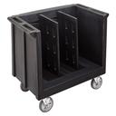 Cambro Adjustable Tray and Dish Caddy, Black, 23 1/4 x 38 7/8 x 34 1/2 inch.