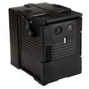 Cambro Black 110 Voltage Heated Pan Carrier Insulated Food Server, 18 1/8 x 24 7/9 x 26 3/8 inch.