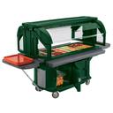 Cambro Ultra Series Kentucky Green Versa Food Bar with Storage and Heavy Duty Casters, 6 Feet.