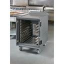 Cambro Pro Cart Ultra Charcoal Gray Low 220 Volt Electric Hot Food Holding and Transport Cabinet, 28 x 35 3/5 x 41 7/8 inch