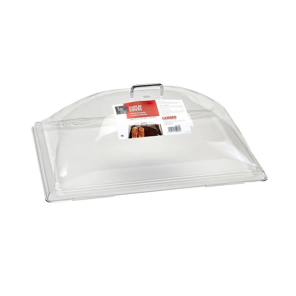 Cambro Camwear Clear Dome Cover Only, 21 7/8 X 14 3/4 X 8 Inch