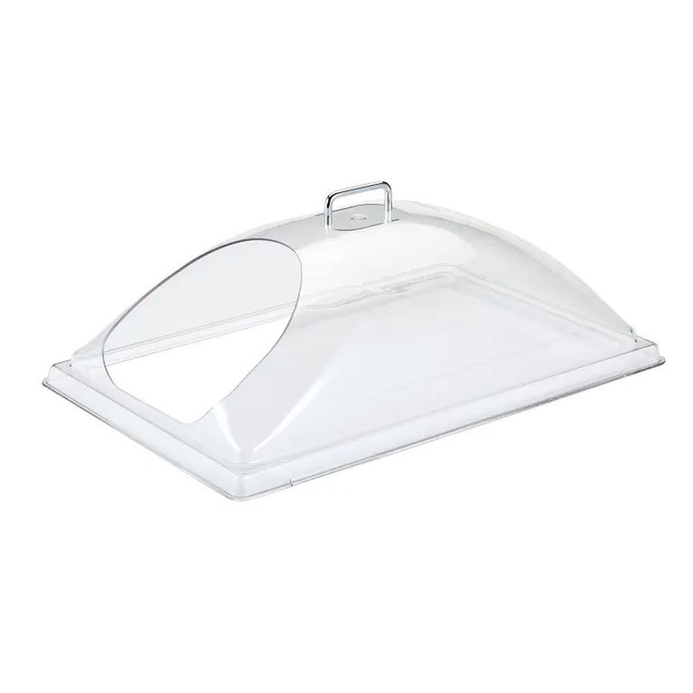 Cambro Camwear Clear Dome Cover With End Cut, 21 7/8 X 14 3/4 X 8 Inch
