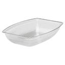 Camwear Rectangular Ribbed Bowl, Clear, 12 Quart -- 4 per case.
