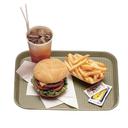 Cambro Fast Food Tray, Desert Tan, 10 7/16 X 13 9/16 inch -- 24 per case.