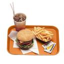 Cambro Fast Food Tray, Orange, 11 7/8 X 16 1/8 inch -- 24 per case.