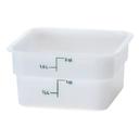 White 7 1/4 X 7 1/4 X 3 7/8 Camsquare Food Storage Containers - Poly 2 Quart -- 6 per case