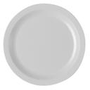 Cambro Camwear White Narrow Rim Plate, 7 1/4 inch Diameter -- 48 per case.