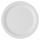 Cambro Camwear White Narrow Rim Plate, 8 1/4 inch Diameter -- 48 per case.