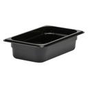 Camwear One Fourth Size Food Pan, Black, 1.8 Quart -- 6 per case
