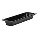 Camwear Half Size Long Food Pan, Black, 3.2 Quart -- 6 per case.