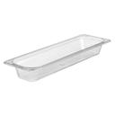 Camwear Half Size Long Food Pan, Clear, 3.2 Quart -- 6 per case.