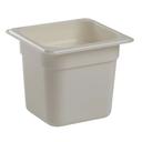 Cambro Camwear Polycarbonate White Sixth Size Food Pan, 6 inch -- 6 per case.