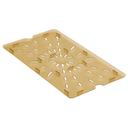Amber Cambro H-Pans 1/1 Size Drain Shelf Only, 12 3/4 x 20 7/8 inch -- 6 per case.
