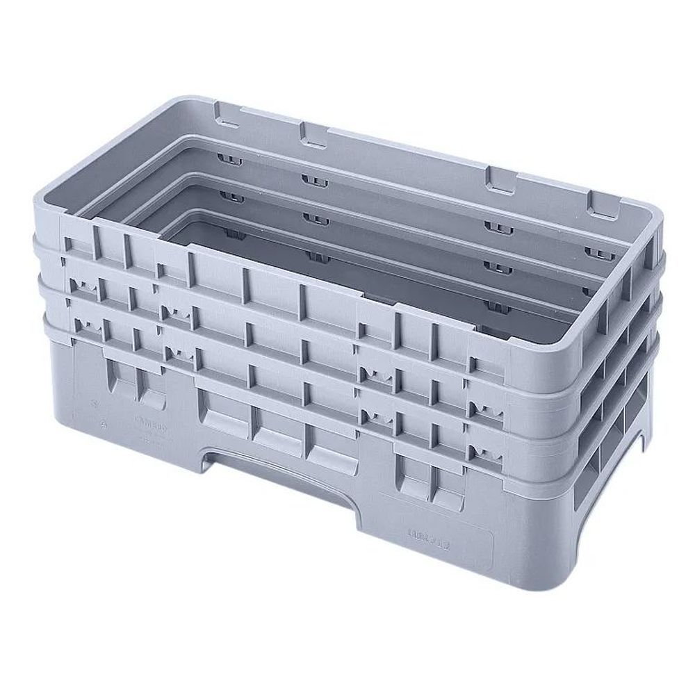Cambro Camrack Soft Gray Half Size Base Rack With 3 Extenders, 19 3/4 X 9 7/8 X 8 7/8 Inch -- 3 Per Case