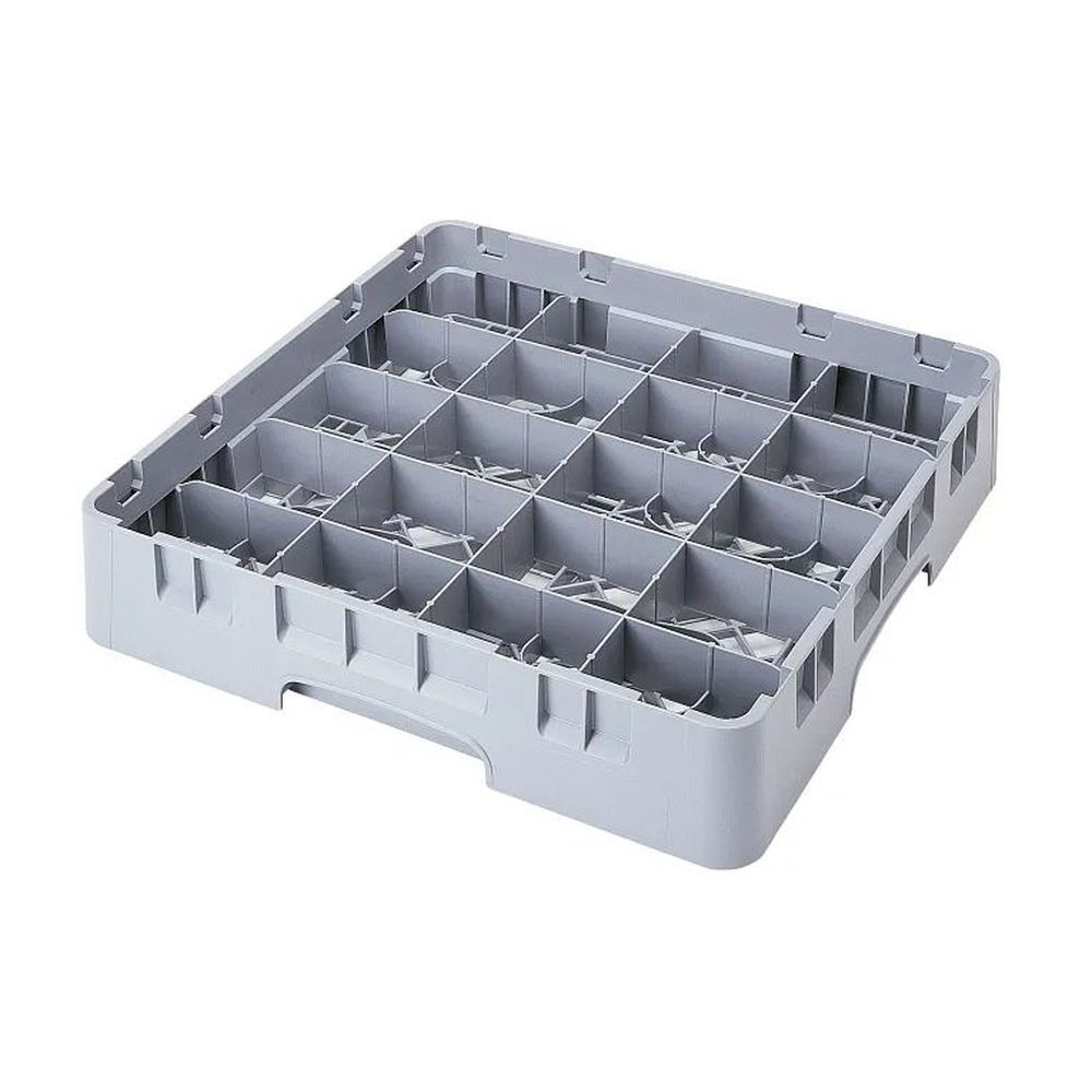 Cambro Camrack Soft Gray Plastic Full Size 20 Compartment Cup Rack For 3 1/2 X 2 5/8 Inch Cup, 19 3/4 X 9 7/8 X 4 Inch -- 6 Per Case