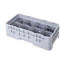 Cambro Camrack Soft Gray Half Size 8 Compartment Cup Rack, 19 3/4 x 9 7/8 x 5 5/8 inch -- 5 per case.